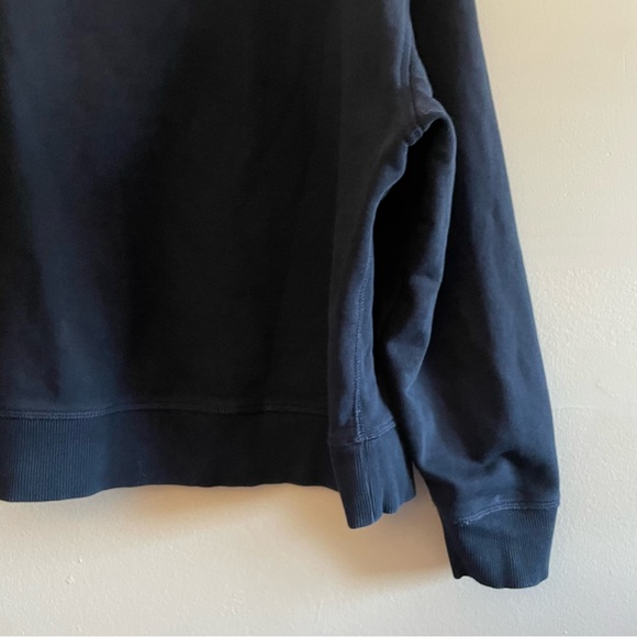 Tommy Hilfiger Navy Drop Shoulder Boxy Cut  Sweatshirt with White Logo - Picture 8 of 12